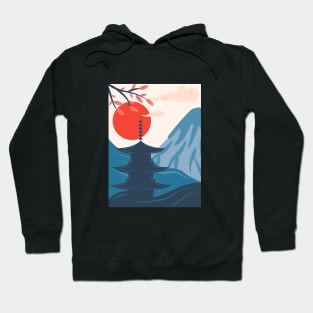 Sunset in Japan Hoodie